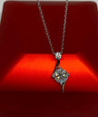 1.0 Carat Moissanite Pendant Necklace - Silver-Plated Wedding Jewelry