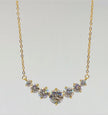 GRA Certified Moissanite Necklace: Gold-Plated Sterling Silver Fine Jewelry