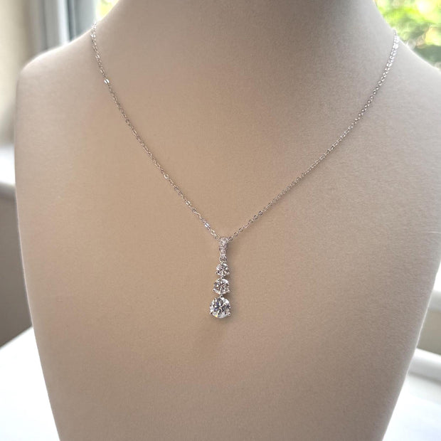 Moissanite Necklace for Women 6.5mm 1.80ct – GRA Certified, Gold-Plated 925 Sterling Silver Fine Jewelry