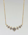 GRA Certified Moissanite Necklace: Gold-Plated Sterling Silver Fine Jewelry